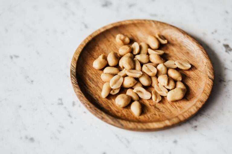 Peanuts in a dish